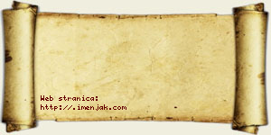 Jovana Pantović vizit kartica